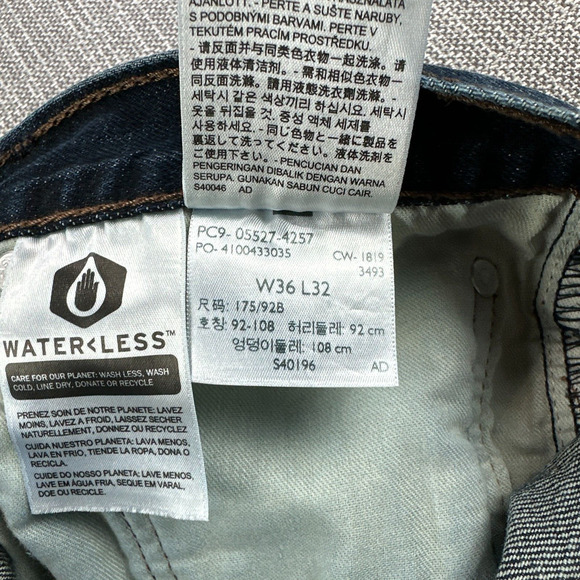 Levis 527 Jeans Mens 36x32 Blue Denim Bootcut Fade Rodeo Cowboy Western Ranch 23 - Picture 2 of 13